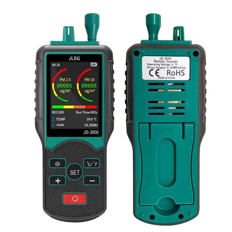 Eight channel dust particle counter