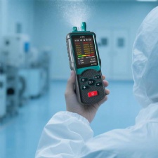 Eight channel dust particle counter